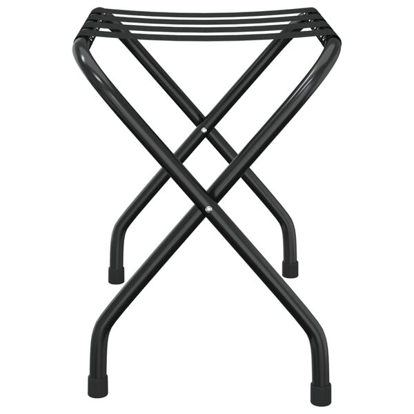 vidaXL Luggage Rack Black 22.0x15.7x19.3"