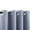 vidaXL Blackout Curtains with Metal Rings 2 pcs Grey 55.1x96.5"