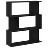 vidaXL Bookcase Black Oak 80x24x96 cm Engineered Wood