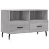 vidaXL TV Cabinet Grey sonoma Engineered wood, iron Medium TV Cabinet