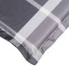 vidaXL Sun Lounger Cushion Gray check pattern Oxford fabric (100% polyester)