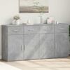vidaXL Sideboards 2 pcs Concrete Gray 31.1"x15"x31.5" Engineered Wood
