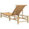 vidaXL Sun Lounger Natural bamboo Bamboo Adult-size
