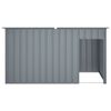 vidaXL Dog House Anthracite Galvanized Steel 77.2 x 35.8 x 43.3 in