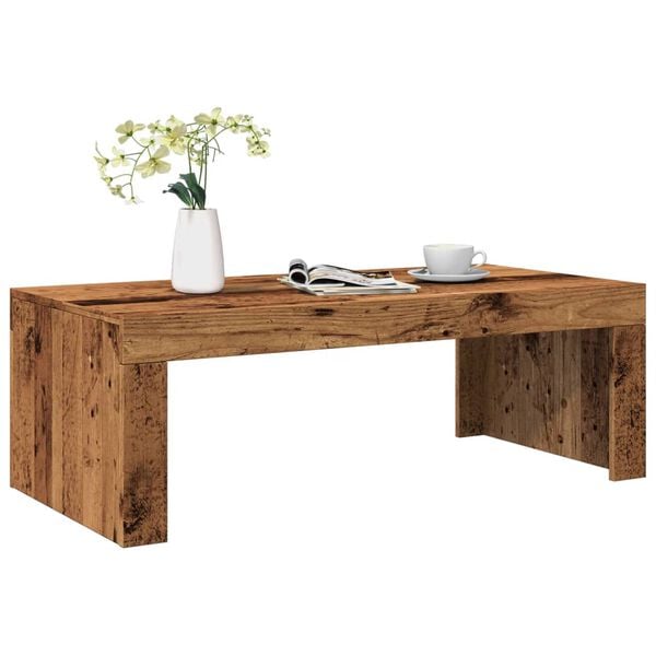 vidaXL Coffee Table Old wood Engineered wood 40.2 x 19.7 x 13.8 in