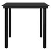 vidaXL Garden Dining Set Light Grey, Black