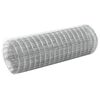 vidaXL Chicken Wire Fence Galvanised Steel 32.8x1.6' Silver