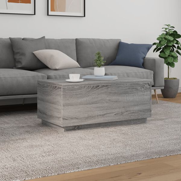 vidaXL Coffee Table Grey Sonoma Engineered wood Medium Coffee Table