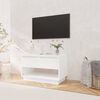 vidaXL TV Cabinet White Engineered Wood 27.6x16.1x17.3 in TV Cabinet