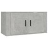 vidaXL Wall Mounted TV Cabinet Concrete Grey Engineered Wood Standard