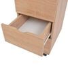vidaXL Drawer Unit Oak Engineered wood, Plastic 13.0 x 17.7 x 23.6 in