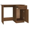 vidaXL Desk Brown Oak 39.4x19.7x29.9" Engineered Wood