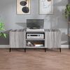 vidaXL Record Cabinet Grey Sonoma Engineered Wood Medium Record Cabinet