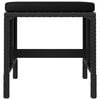 vidaXL Garden Dining Set Black