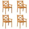 vidaXL Garden Dining Set Natural Wood Solid Acacia Wood Medium Durable