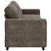 vidaXL Sofa with Cushion Dark gray Faux leather