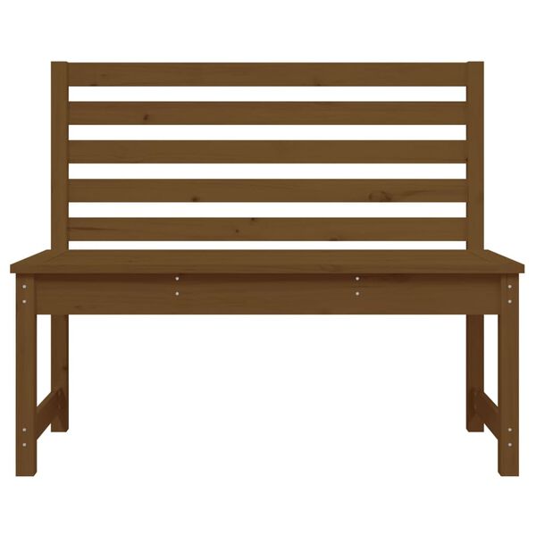 vidaXL Garden Bench Honey brown Solid pine wood Standard Durable