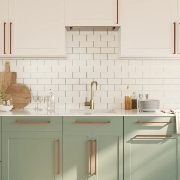 vidaXL Cabinet Handle Set of 5 Bronze Stainless steel Durable