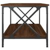 vidaXL Coffee Table Brown Oak Engineered Wood, Powder-Coated Iron