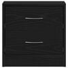 vidaXL Bedside Cabinet Black Oak Engineered Wood Bedside Cabinet