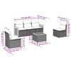 vidaXL Garden Sofa Set Grey