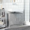 vidaXL Sink Cabinet Concrete Grey Engineered Wood Medium Sink Cabinet