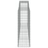 vidaXL Gabion Basket Silver Galvanized steel Large Durable