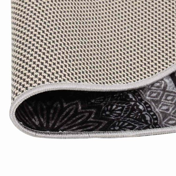 vidaXL Rug Multicolor Velvet 47.2 in diameter Rug Round Contemporary