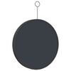 vidaXL Hanging Mirror Black Glass 11.8 in diameter Minimalistic