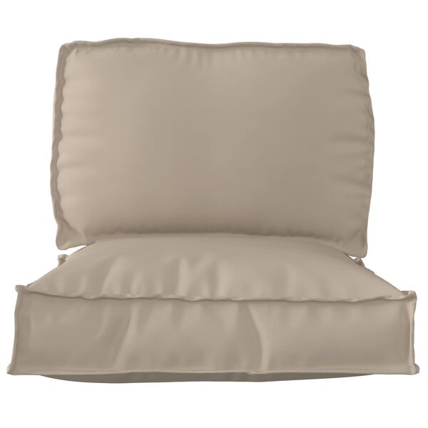 vidaXL Pallet Cushion Set 2 pcs Taupe Oxford Fabric