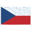 vidaXL Czech Flag Multicolor Aluminum, Polyester Standard
