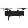 vidaXL Coffee Table Black Engineered wood, metal Large Coffee Table