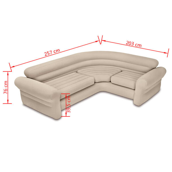 INTEX Inflatable Sofa Beige PVC Large