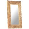 vidaXL Mirror Natural wood Solid mango wood 31.5 x 19.7 in