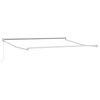 vidaXL Retractable Awning Manual White 137.80" x 98.43" fabric