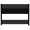 vidaXL Wall Shoe Cabinet High gloss black Engineered wood