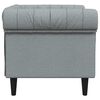 vidaXL Chesterfield Sofa Chair Light grey