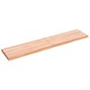 vidaXL Wall Shelf Light Brown Solid Oak Wood Medium Foldable