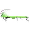 vidaXL Folding Sun Lounger Folding 2 pcs Green 190 x 57 x 81 cm Oxford