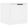 vidaXL Bedside Cabinet Set of 2 White Engineered wood 15.7x15.4x15.7 in