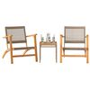 vidaXL Bistro Set Beige and brown