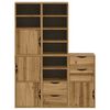 vidaXL Side Cabinet Honey wax Solid pine wood, engineered wood Standard