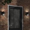 vidaXL Outdoor Wall Light Set of 2 Black Die-cast aluminum, glass Small