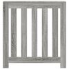 vidaXL Radiator Cover Grey Sonoma 30.7x7.9x32.3" Engineered Wood