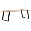 vidaXL Dining Table Leg Black Powder-coated steel Standard