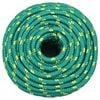 vidaXL Boat Rope Green 0.55 " 328.1 ' Polypropylene