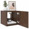 vidaXL TV Wall Cabinet Set of 2 Brown Oak Engineered wood