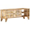 vidaXL TV Cabinet Natural wood Solid mango wood Medium TV Cabinet