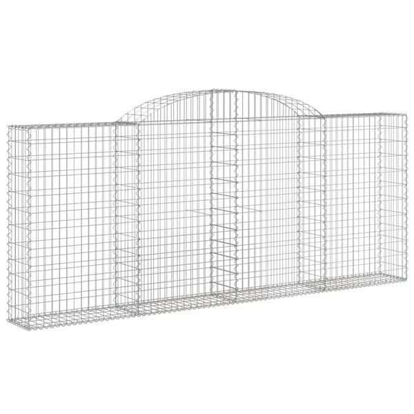 vidaXL Gabion Basket Set of 13 Silver Galvanized Iron