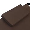 vidaXL Patio Bed Brown 200 x 35.4 " Steel